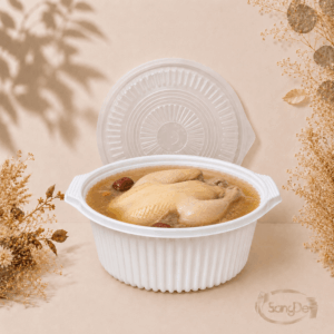 4000cc盅型微波盒,常用於各式年菜湯品.外帶雞湯等等,年菜送禮大眾喜愛選擇容器,200入/箱