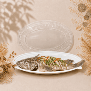 16吋大魚盤,常用於各式年菜.大型外帶拼盤.大型蒸魚等等,年菜送禮大眾喜愛選擇容器,100入/箱