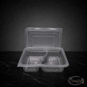 RA-50-2二格微波食品盒710cc,二格耐熱微波食品盒,二格耐凍食品盒,可用於便當.生食肉片.炒飯炒麵.滷味拼盤等等,500入/箱