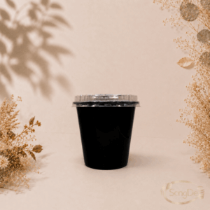 R24黑杯PP材質,通常用於高級料理店湯品,甜飲等等,黑色硬質質感杯720cc,1000入/箱