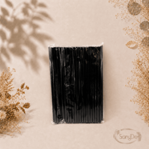 散包裝透明吸管,6mm21cm裸包裝黑色吸管, 裸包0621黑色塑膠吸管,5500入/箱