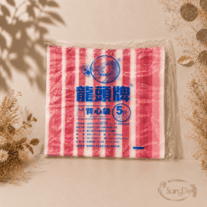 龍頭牌,五斤紅白條紋提袋,材質HDPE高密度聚乙烯,五斤條花提袋,五斤紅條提袋,80包/件