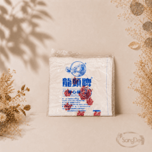 龍頭牌,三斤白色印紅花提袋,材質HDPE高密度聚乙烯,三斤白花提袋,三斤紅花提袋,80包/件