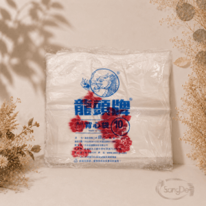 龍頭牌,十斤白色印紅花提袋,材質HDPE高密度聚乙烯,十斤白花提袋,十斤紅花提袋,40包/件