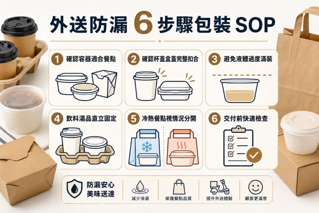 外送防漏怎麼做-外送6步驟包裝確認流程