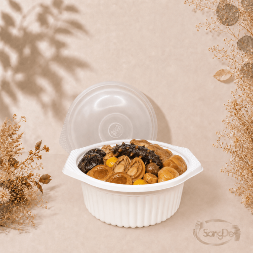 2000cc盅型微波盒,常用於各式年菜湯品.外帶雞湯等等,年菜送禮大眾喜愛選擇容器,300入/箱