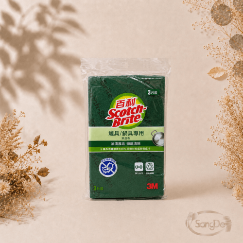 百利菜瓜布,單面菜瓜布,家用營業用都適合,3入/包,108入/箱