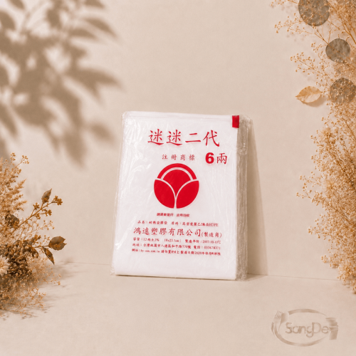 迷迷牌,六兩耐熱袋, 材質HDPE高密度聚乙烯,耐熱-10°C至100°C,60包/件