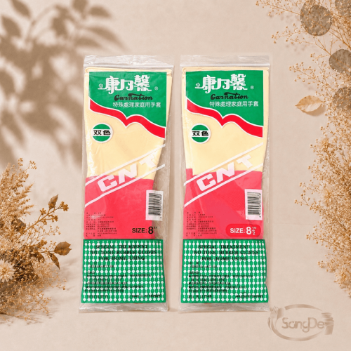 雙色手套,洗碗手套,12雙/盒