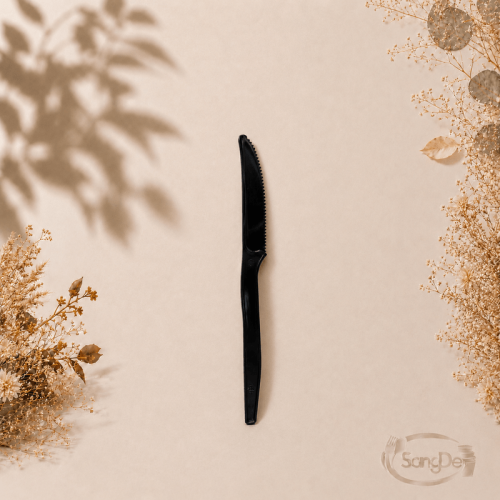 黑色高級西餐刀,黑色硬質西餐刀,連鎖餐廳.高級餐廳.飯店業者愛用的質感塑膠刀,1000入/箱